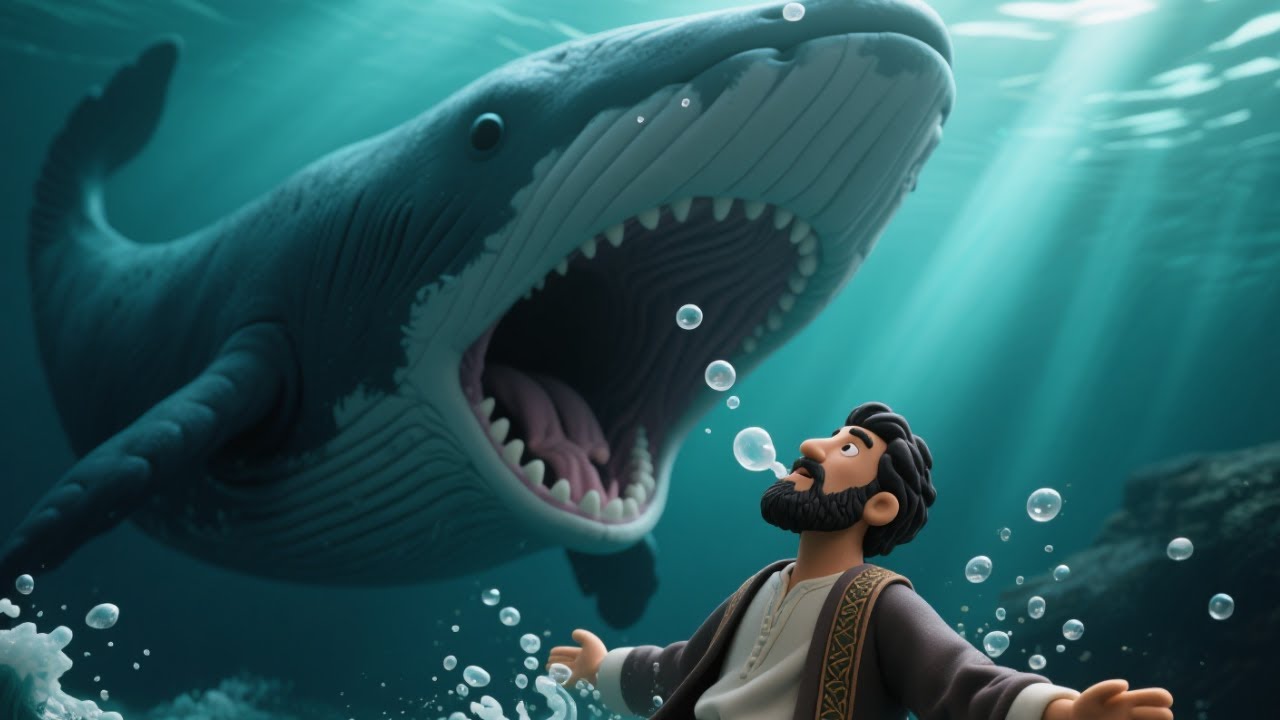 JONAS E O GRANDE PEIXE - HISTÓRIA BÍBLICA PARA CRIANÇA