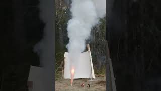 Homemade Solid Rocket Engine Test V.1