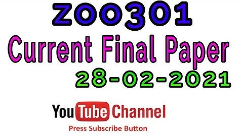 zoo301 Final Paper 28-02-2021