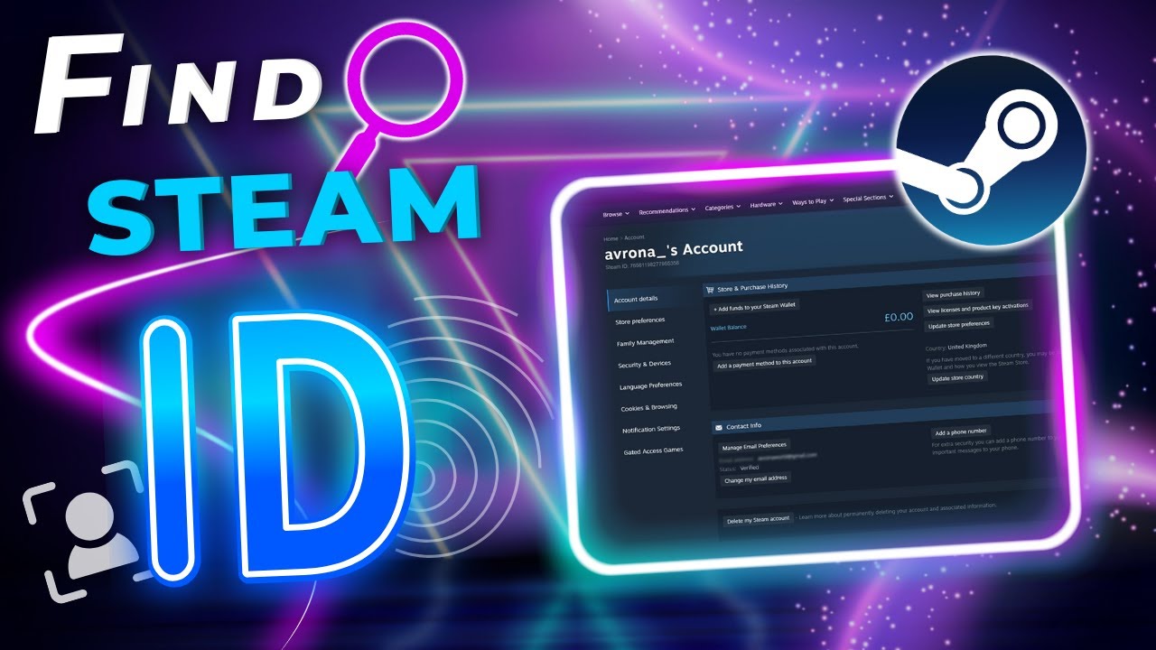 Как найти свой Steam ID (руководство для ПК и мобильных устройств)