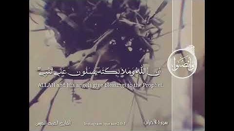 القارئ أحمد النفيس | إن الله وملائكته يصلون على النبي