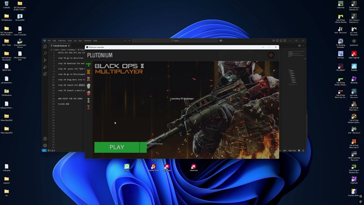 HOW INSTALL THE TONY PACKAGE ON BO2 PLUTONIUM