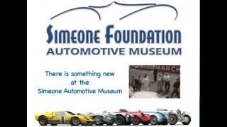 New arrival at the Simeone Foundation Automotive Museum, July 2014.  video