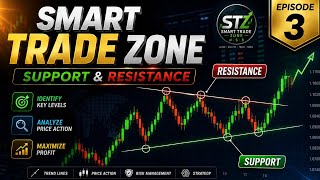 "Master Support & Resistance Like a PRO 📈 | Smart Trade Zone Ep 3"