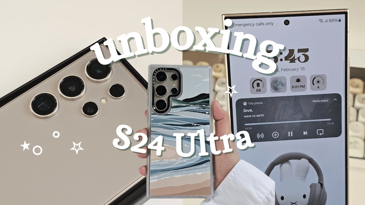 Galaxy S24 Ultra Unboxing and Customizing  cute phone cases corecolourofficial