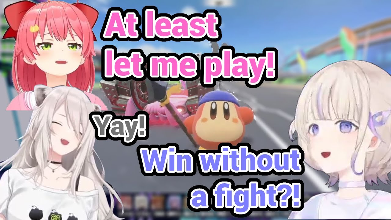 Botan, Hajime, Miko Won The Game Without Doing Anything Literally in Hololive Kirby Air Ride Collab!