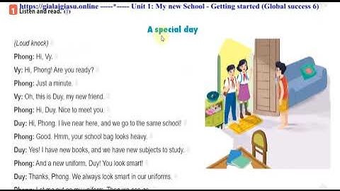 Unit 1 My new school Getting started