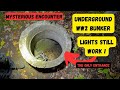 Underground WW2 bunker with lights WORKING and mysterious ENCOUNTER inside..