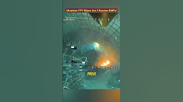 Ukrainian FPV Wipes Out 5 Russian BMPs inside a Hangar!