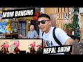 Mom dancing  nepal show  tibetan vlogger  bir  india 