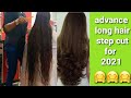 advance long hair step cut step by step for beginners by Khushi makeovers/2021/Pooja Chaudhary