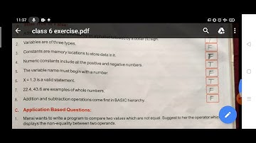 Class - 6th. Computer. Chapter - 8 - INTRODUCTION TO QB64.