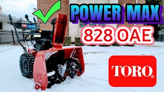 TORO POWER MAX 828 OAE  252cc Two Stage Snowblower