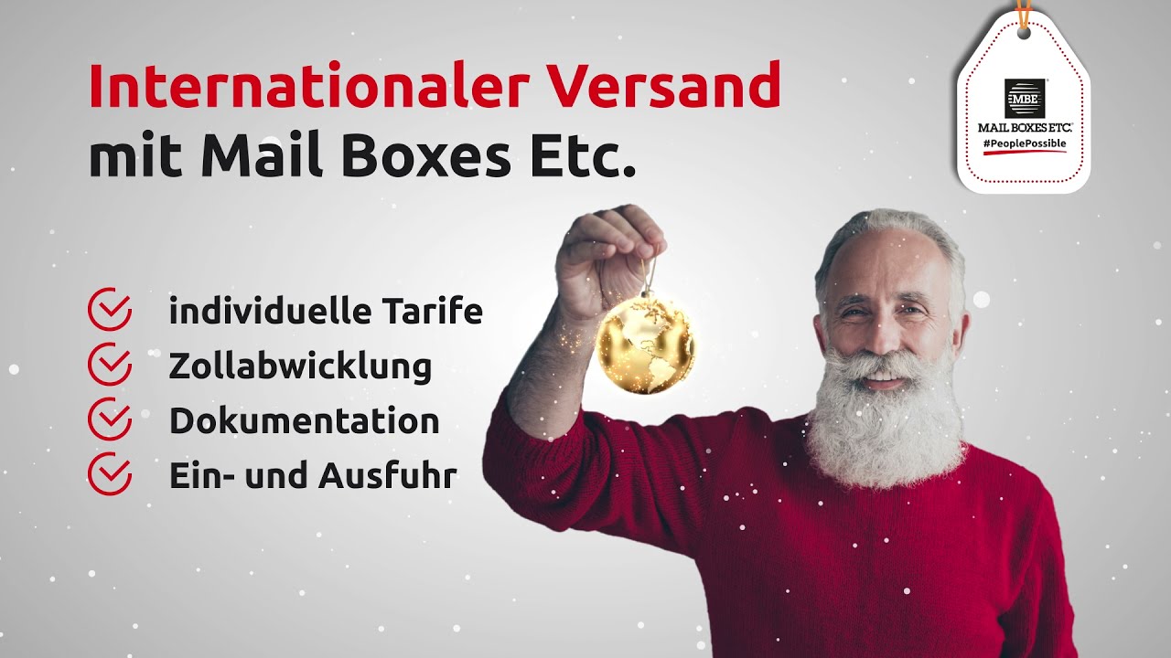 Internationaler Versand & Sicherer Versand mit Mail Boxes Etc.