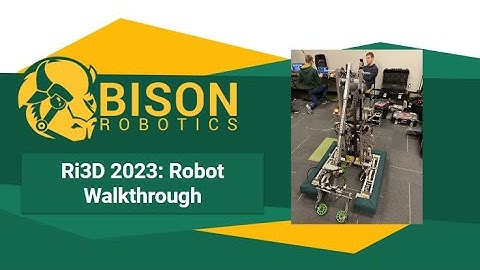 NDSU Ri3D 2023 Robot Walkthrough