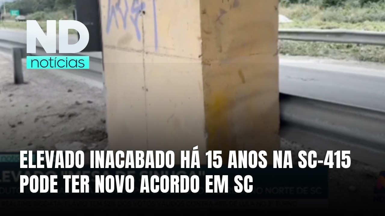 Viaduto da SC-415 em São Francisco do Sul pode ter solução após 15 anos