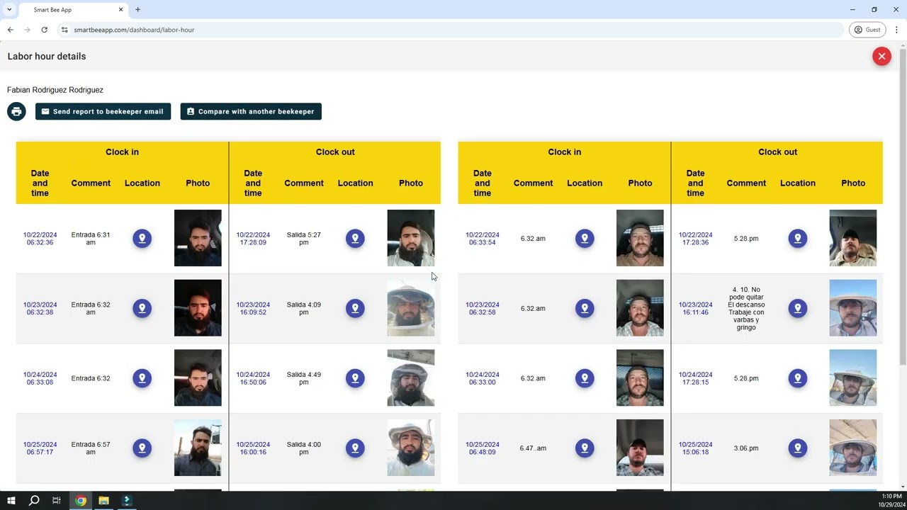 ⏱️🐝 Understanding Labor Hour Reports on the Smart Bee App! 🐝⏱️