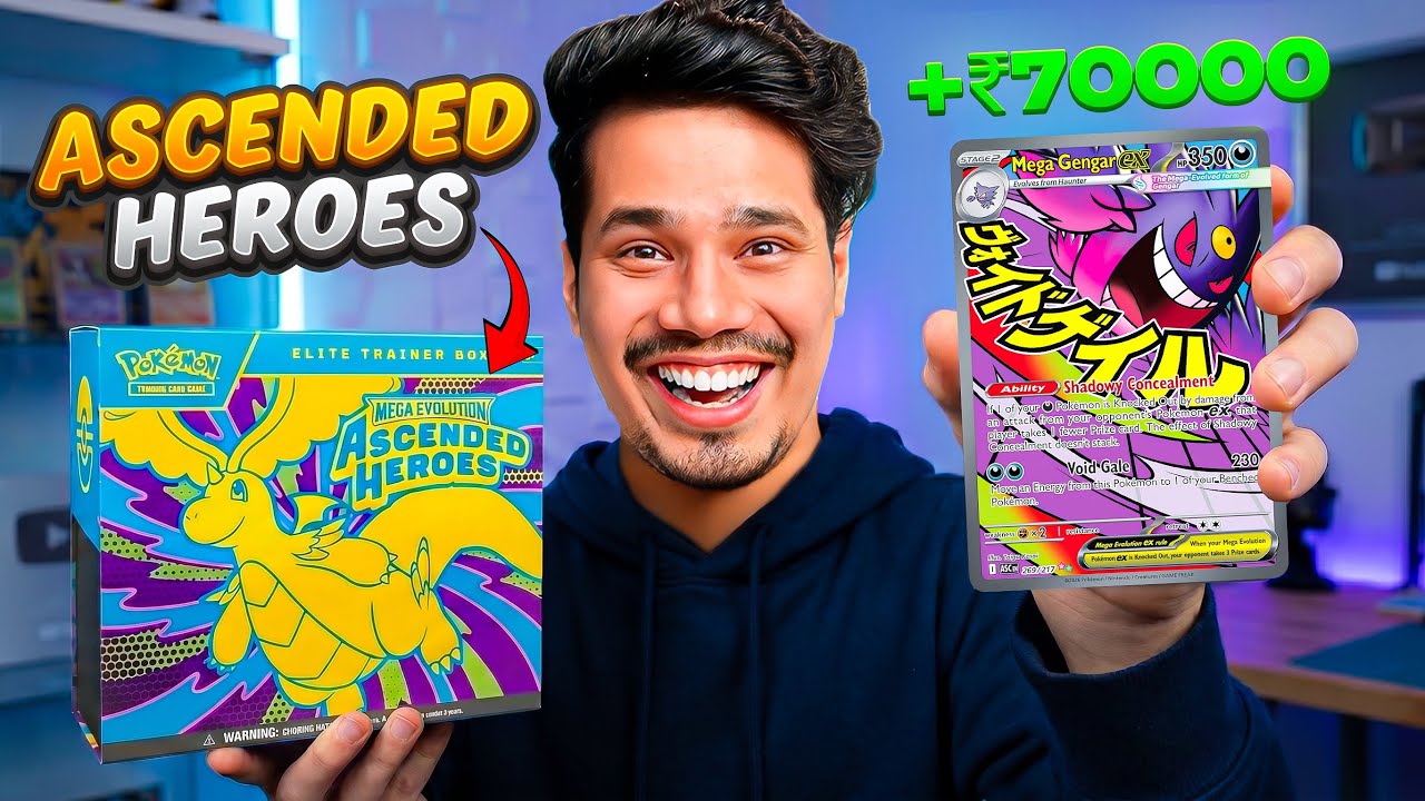 I FOUND MEGA GENGAR IN POKEMON CARDS 🤑| Ascended Heroes ETB