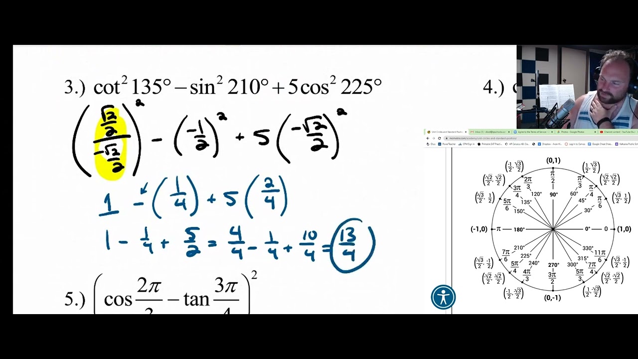 AP Calculus Summer Packet Topic S Special Angles YouTube