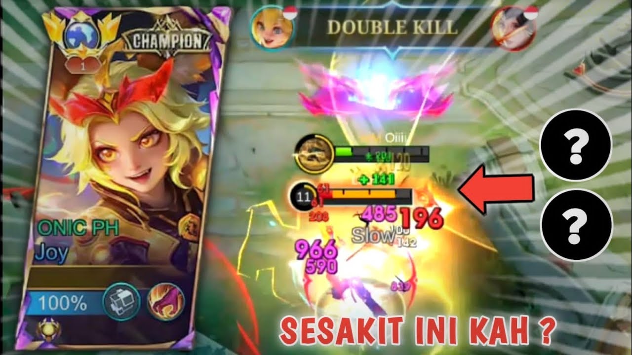 GAMEPLAY JOY !! BUILD OLD JOY SAKIT BANGET KENA MARKSMAN !!