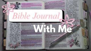 🌸🪻BIBLE JOURNAL WITH ME | ESTHER BIBLE STUDY | MAKING MY BIBLE PRETTY
