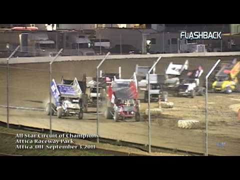 FLASHBACK: All Star Circuit of Champions - Attica Raceway Park - Attica, OH September 3, 2011 - dirt track racing video