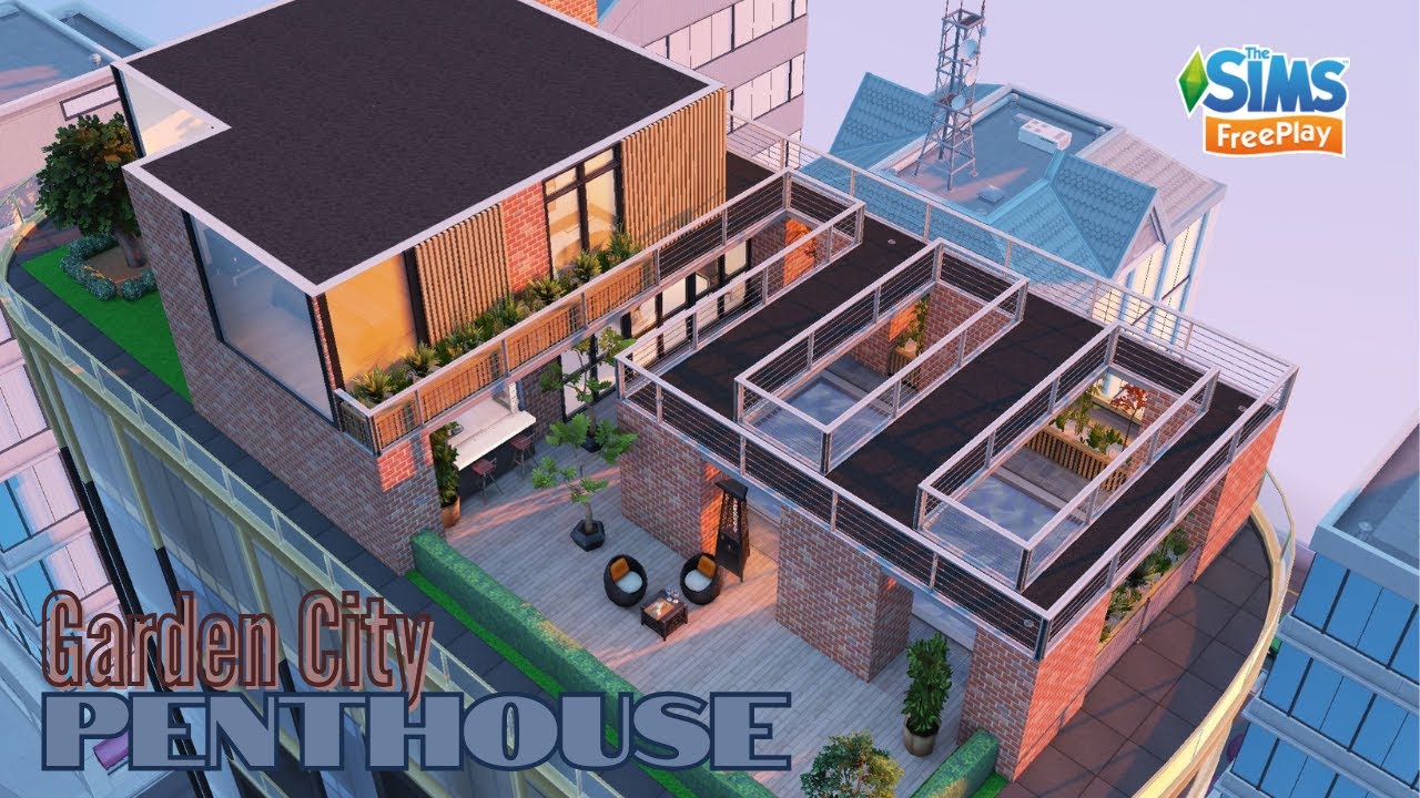 GARDEN CITY PENTHOUSE + Live Build | The Sims Freeplay