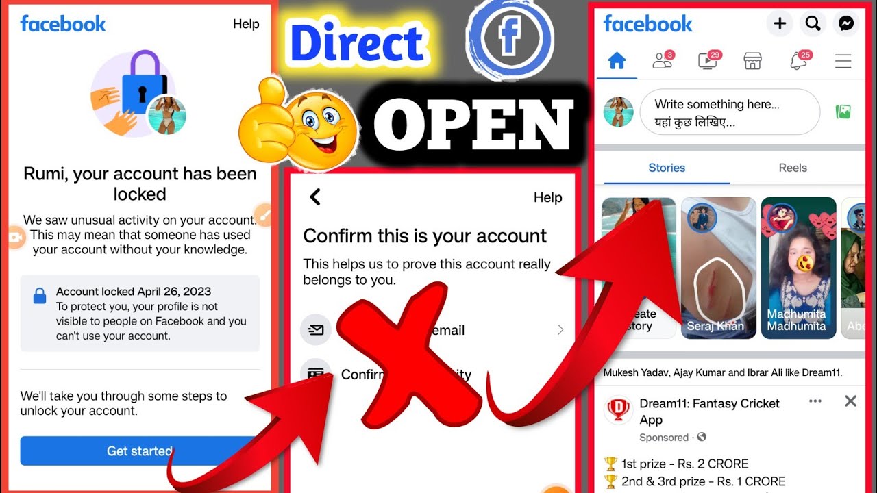 (Updated) Facebook Your Account Has Been Locked 2023 Facebook Id
