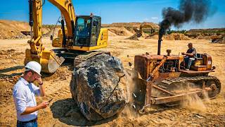 500.000€ High-Tech-Bagger scheitert am Fels! Alte 1960er Raupe macht ihn komplett lächerlich.