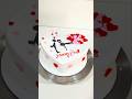 heart shep theme cake decorating tips #anniversary cake design #shorts #youtubeshorts #trending