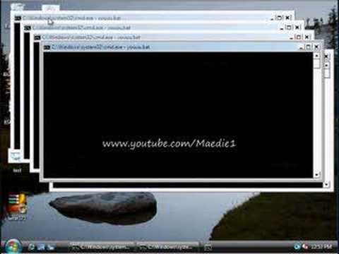 What happens to your computer when you run a BATCH VIRUS???