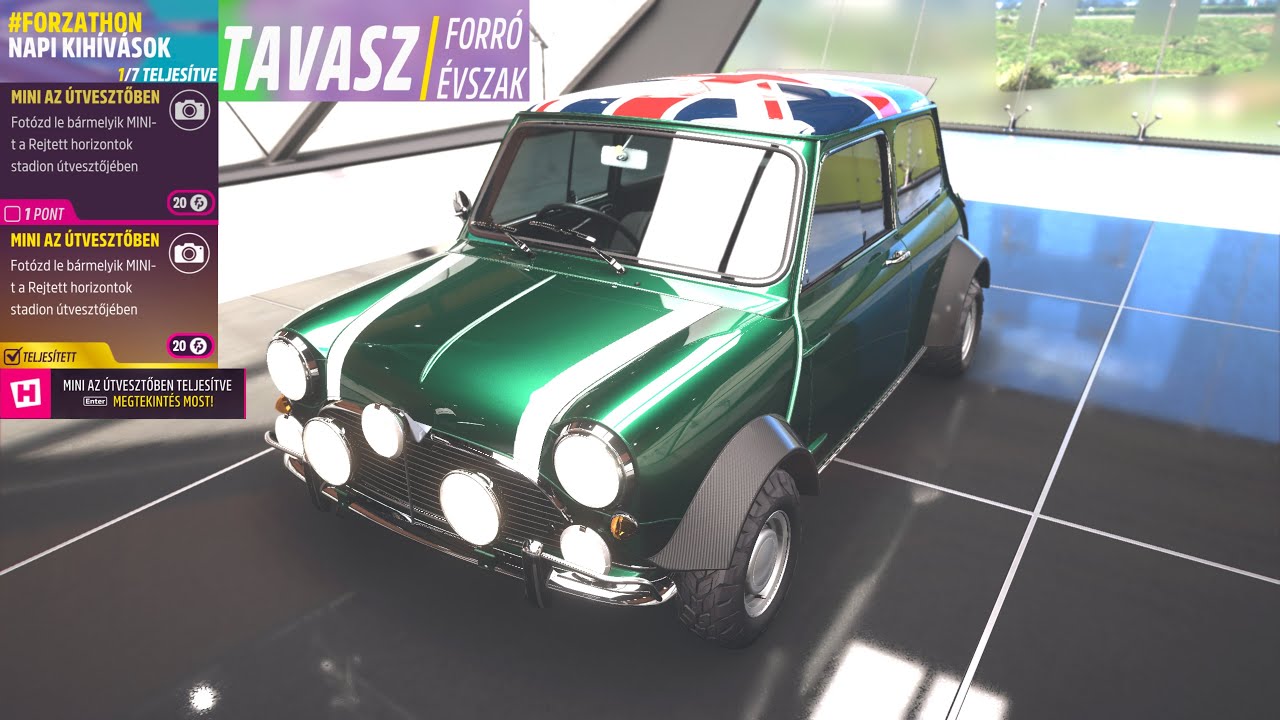 Forza Horizon 5 MINI in a Maze Take a photo of any MINI in the Hidden Horizons Stadium Maze