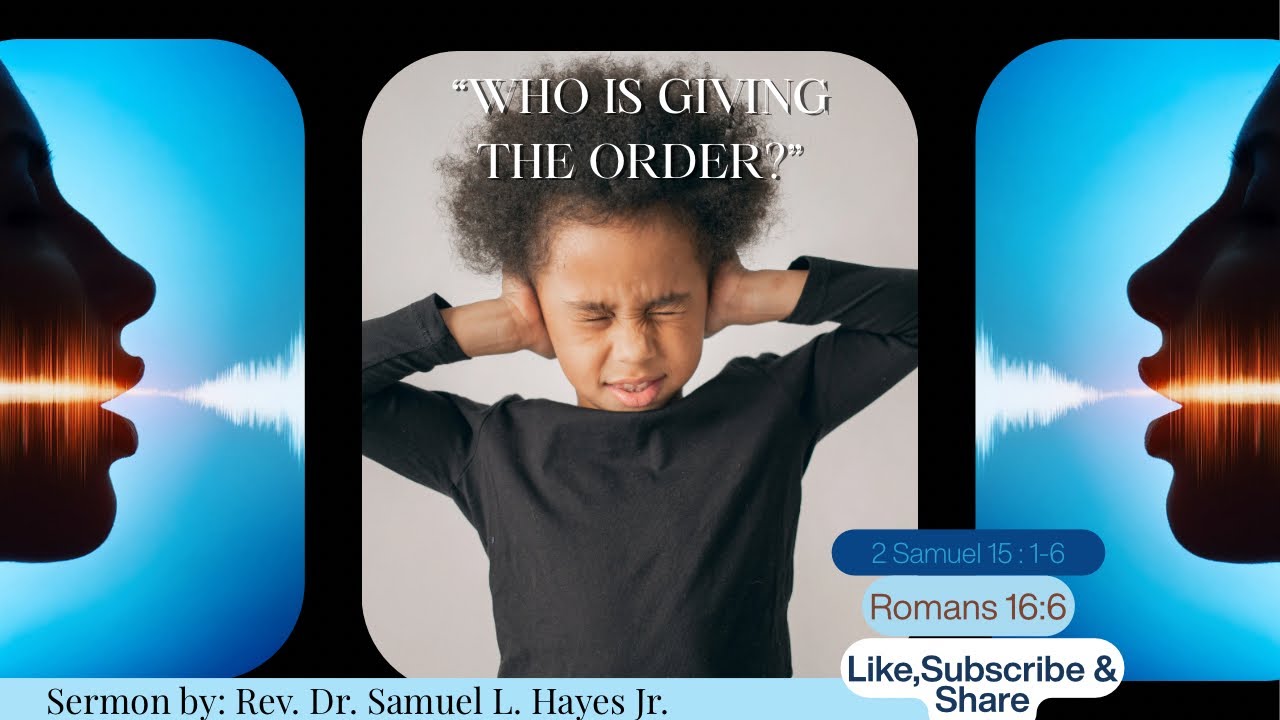 WHO IS GIVING THE ORDER?