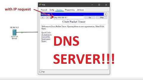 MENGKONFIGURASI DNS SERVER PADA CISCO PACKET TRACER