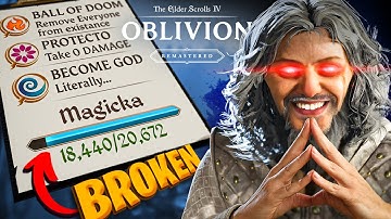 I Made GOD in OBLIVION to 100% Mage Guild