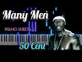 50 Cent - Many Men | Piano Sheets ↓ | Piano Tutorial