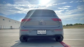 MK8 VW GTI S-Exhaust Video-Straight Piped! Revs, Pops and Bangs, and Hard Pulls!