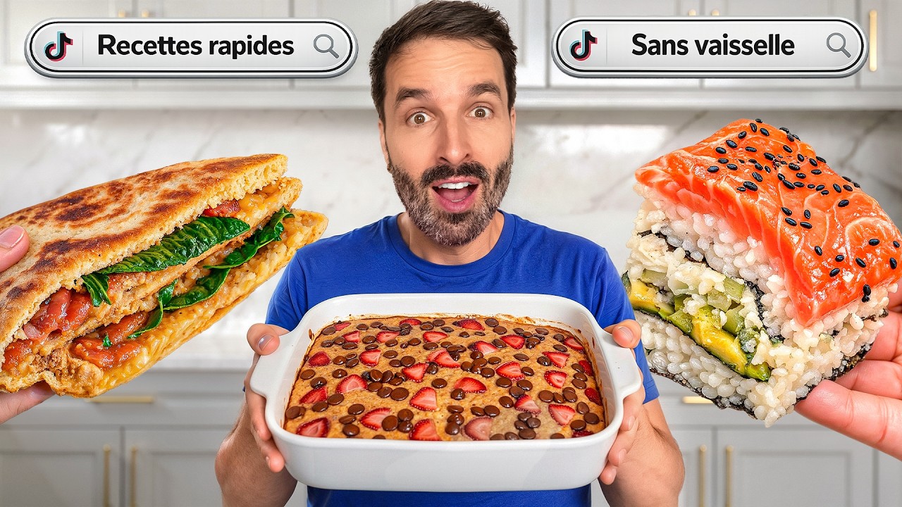 Je teste des recettes TikTok SANS VAISSELLE (tout dans un seul plat)