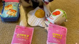 Haiku opens his Bark Box!