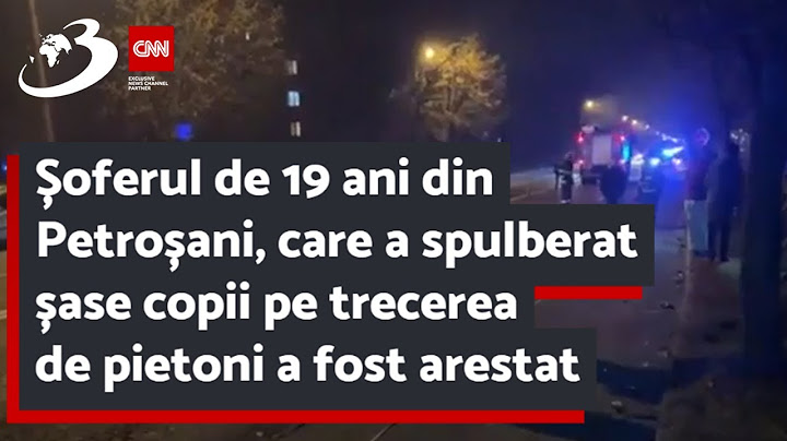 Șoferul de 19 ani din Petroșani, care a spulberat șase copii pe trecerea de pietoni a fost arestat