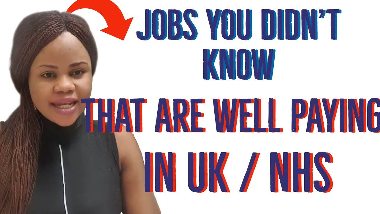 JOBS YOU DIDN'T KNOW EXISTED THAT PAY WELL IN ,HEALTHCARE & NHS IN THE