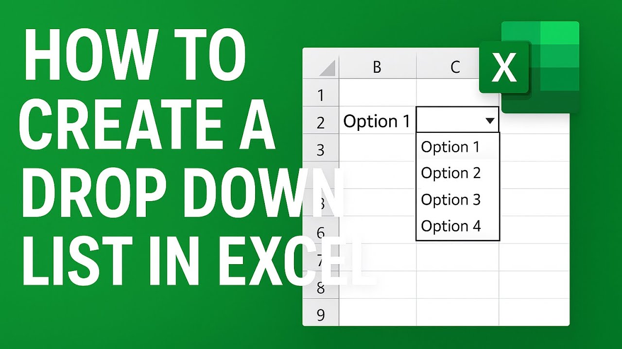 Create Drop-Down List in Excel | Easy & Quick Tutorial - YouTube