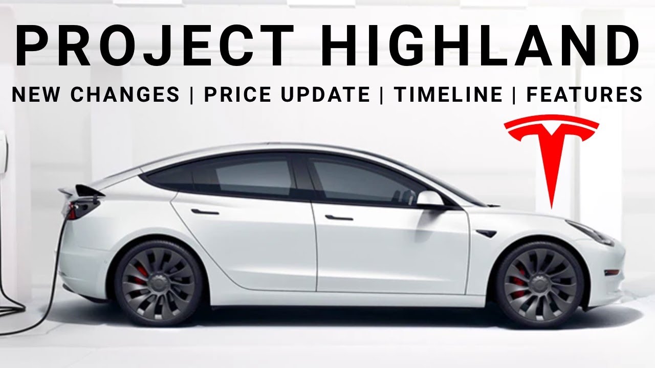 Tesla's Project Highland Model 3: New Wheels and Other Changes