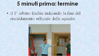 PROTOCOLLO DI GARA NEL VOLLEY