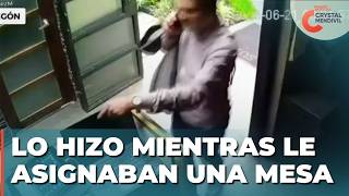 Hombre Es Captado Robando En Un Exclusivo Restaurante En La Cdmx Noticias Con Crystal Mendivil