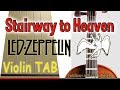 Stairway to Heaven - Led Zeppelin - Violin - Play Along Tab Tutorial