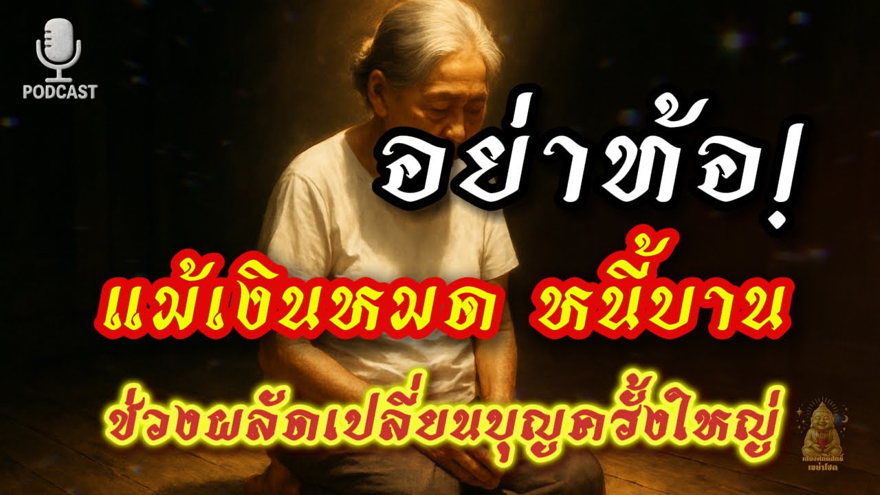 อย่าท้อ! แม้เงินหมดหนี้บาน เพราะนี่คือช่วงผลัดเปลี่ยนบุญครั้งสำคัญในชีวิต |เสียงศักดิ์สิทธิ์เขย่าโชค