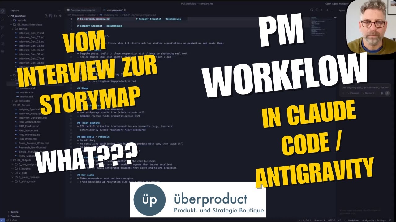PM Flow in Claude Code / Antigravity automatisiert (long edit) - YouTube