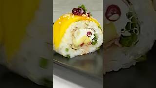 POV Sushi Roll 🍣 Kaburamaki with Mango, Tamago & Cherry Spheres