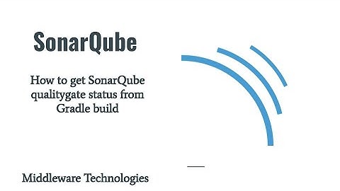 How to get SonarQube qualitygate status from Gradle build